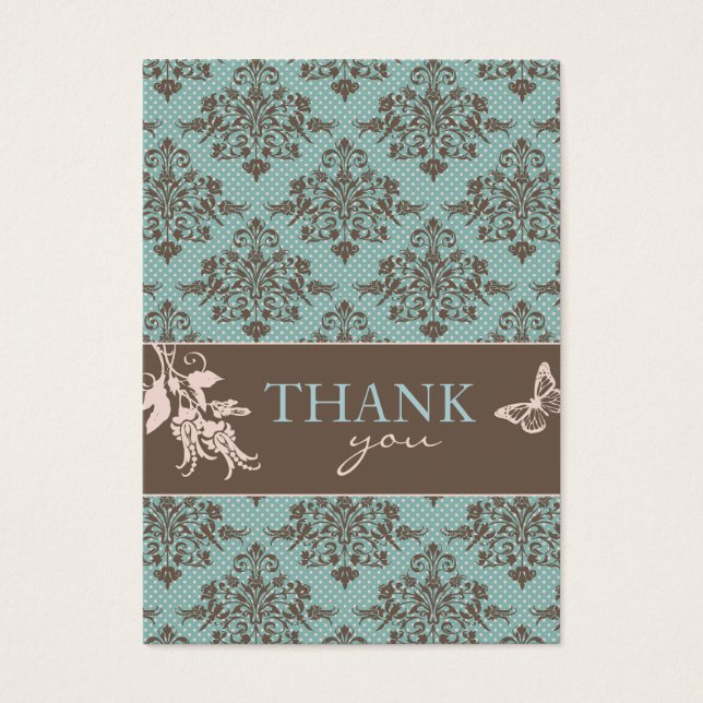 Autumn Damask TY Notecard C2 (Front)