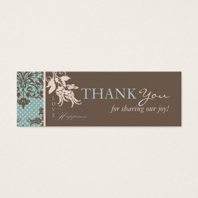 Autumn Damask TY Skinny Card 2 (Front)