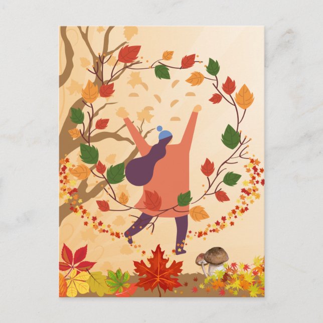 Autumn Dance Postcard (Front)