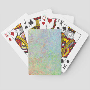 Autumn Dawn Neon Pastel Alcohol Ink Abstract Playing Cards