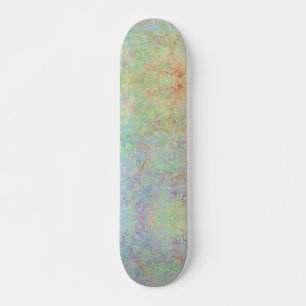 Autumn Dawn Neon Pastel Alcohol Ink Abstract Skateboard