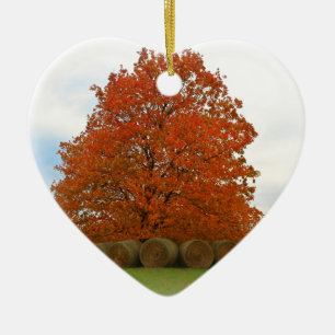 Autumn Day Ceramic Ornament