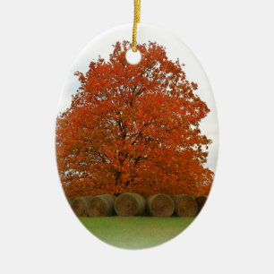 Autumn Day Ceramic Ornament