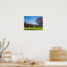 Autumn Day in the Park Poster