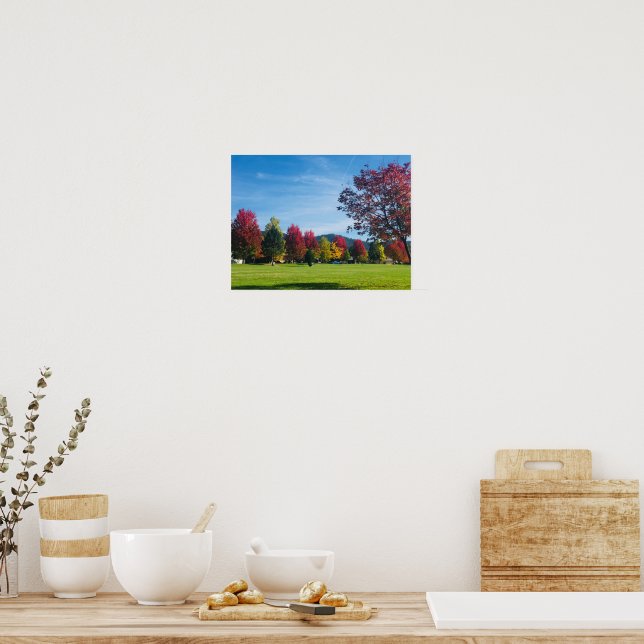 Autumn Day in the Park Poster (Kitchen)