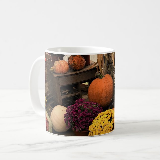 Autumn Decor Coffee Mug (Front Left)