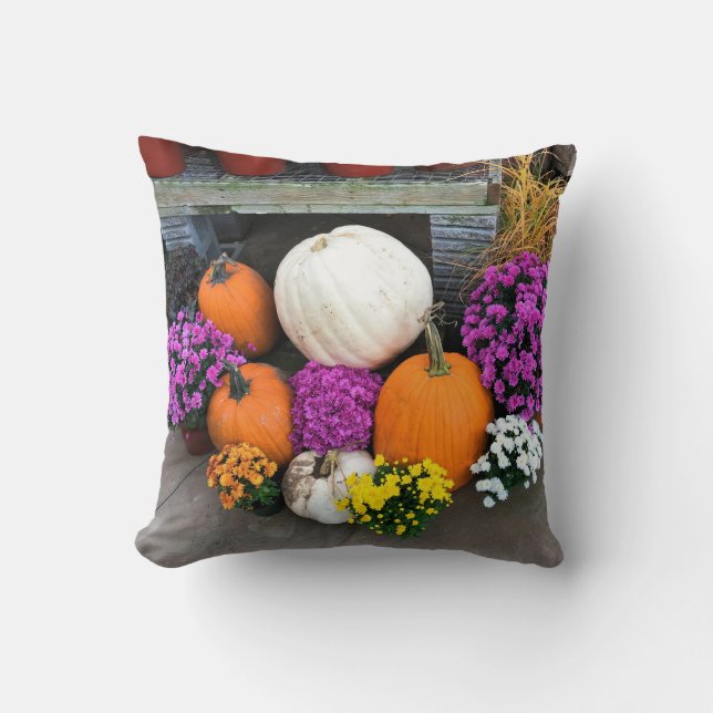 Autumn Decor Throw Pillow (Front)