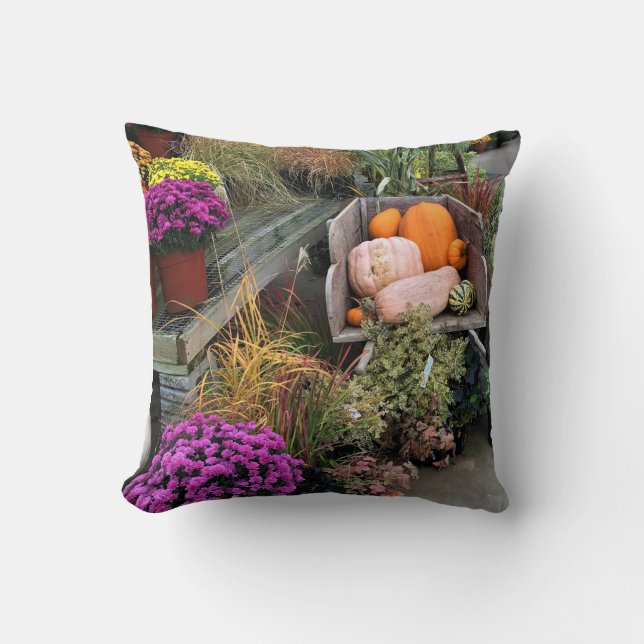 Autumn Decor Throw Pillow (Front)