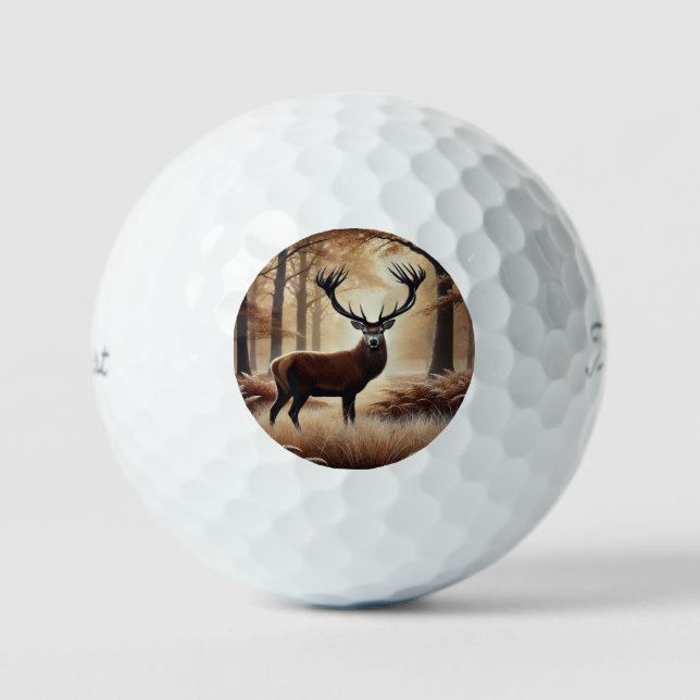 Autumn Deer Golf Balls (Front)