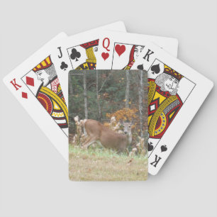 Autumn Deer in Lake Arrowhead GA Playing Cards