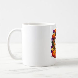 Autumn Deer in Pumpkin Frame Coffee Mug