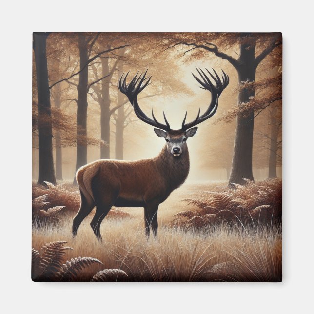 Autumn Deer Magnet (Front)