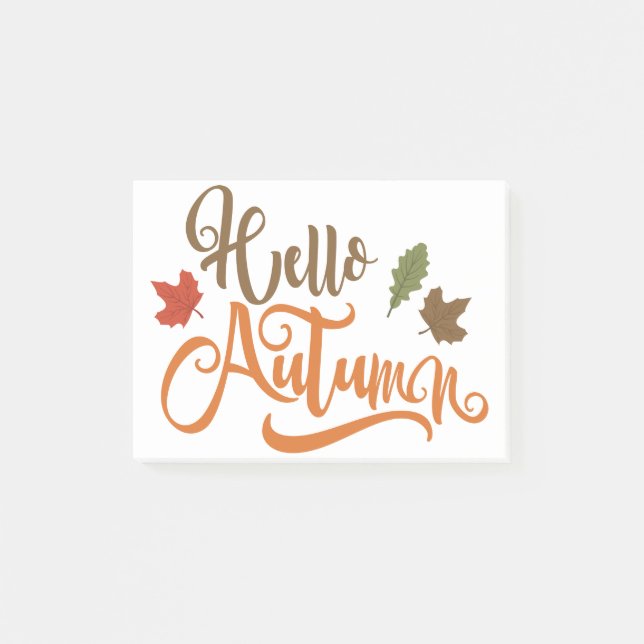 Autumn design post-it notes (Front)