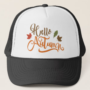 Autumn design trucker hat