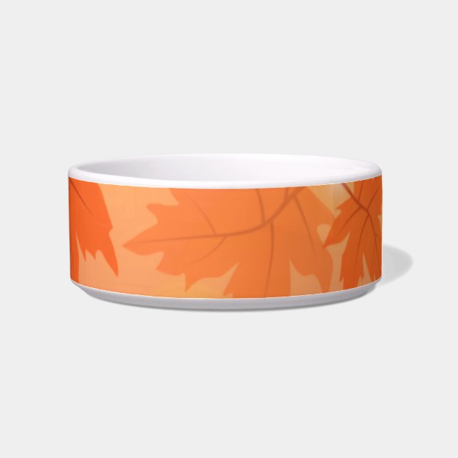 Autumn design with maple leaves and bokeh effect   bowl (Right)