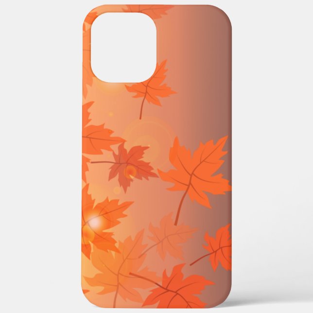 Autumn design with maple leaves and bokeh effect   Case-Mate iPhone case (Back)