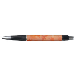 Autumn design with maple leaves and bokeh effect pen