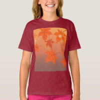 Autumn design with maple leaves and bokeh effect  