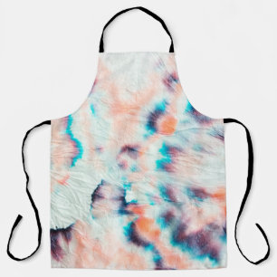 Autumn Dirty Art Graffiti. Tie Dye Shibori. Bordo Apron