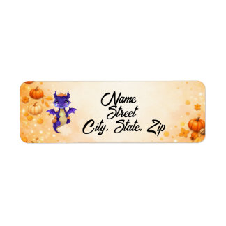 Autumn Dragon Mailing Labels