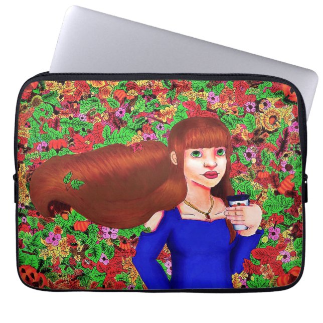 Autumn Drawing Laptop Sleeve (Front)