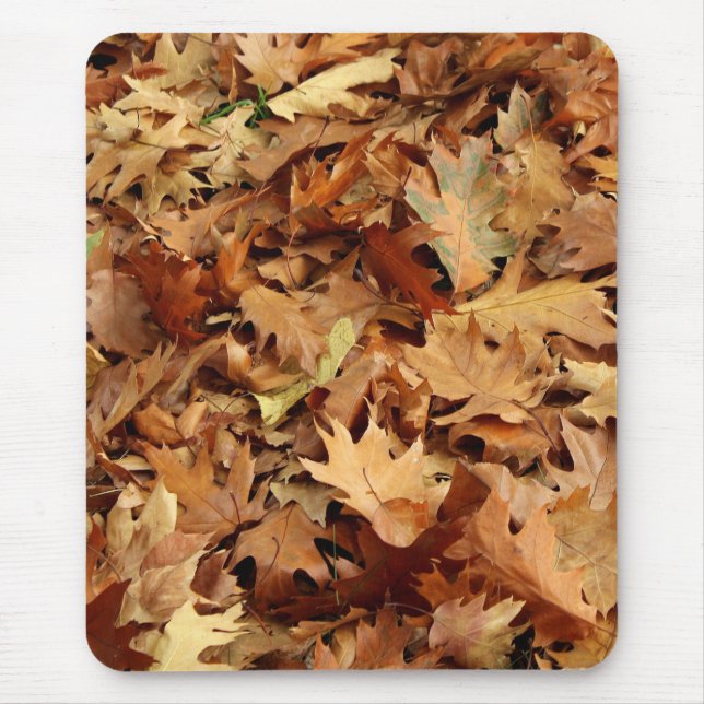 autumn, dry leaves mouse pad (Front)