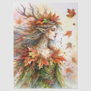 Autumn Dryad Fall Leaves Tissue Paper