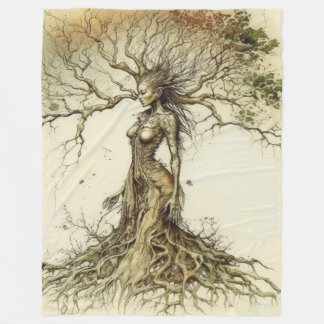 Autumn Dryad - Tranquillity Fleece Blanket