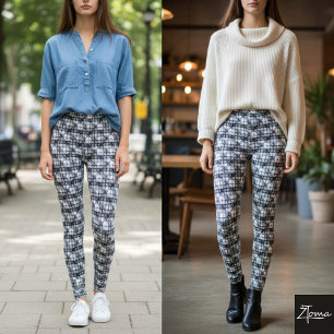 Autumn Earth Plaid Leggings