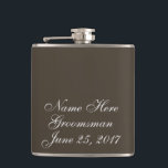 Autumn Earth Wedding Gift Hip Flask<br><div class="desc">Beautiful marble pattern with customizable text!  Perfect gift for the Best Man,  Father of the Bride,  or all the Groomsmen!</div>