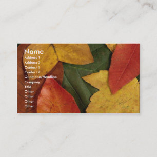 Autumn Ecstacy Business Card