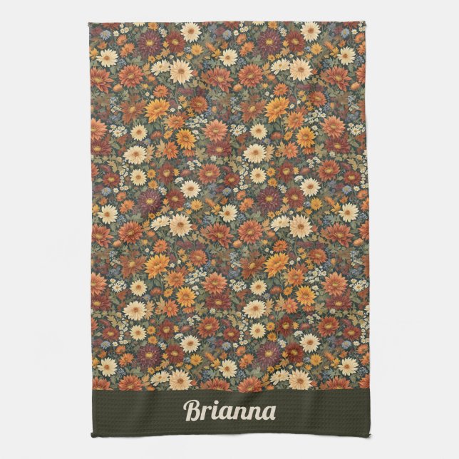 Autumn Elegance Kitchen Towel (Vertical)