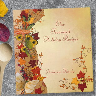 Autumn Elegance Recipe Binder