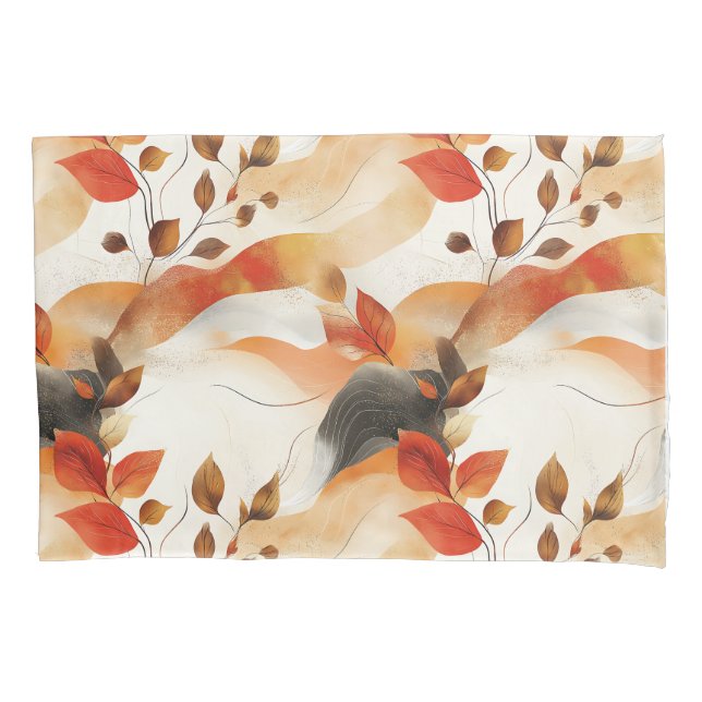 Autumn Elegance Seamless Pattern Pillowcase (Front)