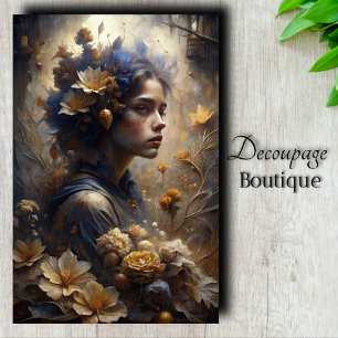 Autumn Enchantress Decoupage Tissue Paper