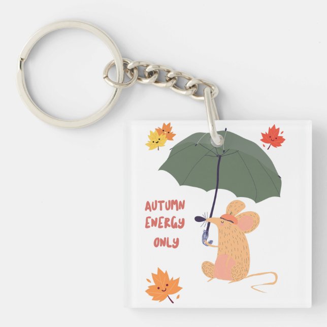 Autumn Energy Only  Keychain (Front)