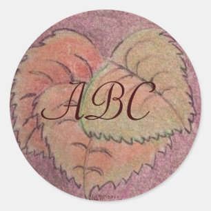 Autumn Equinox Leaves Classic Round Sticker