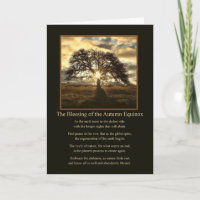 Autumn Equinox Mabon Blessing with Oak Tree