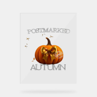 Autumn Essential T-Shirt Acrylic Sign