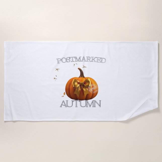 Autumn Essential T-Shirt Beach Towel (Front)