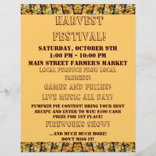 Autumn Event - All text can be changed. Flyer