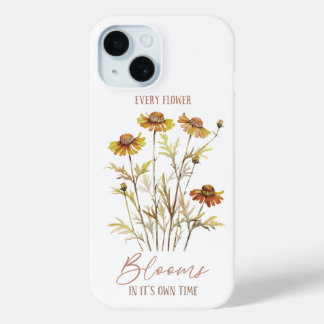 Autumn  | Every Flower Blooms in Its Own TiME iPhone 15 Case