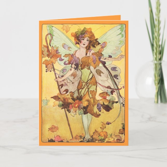 Autumn Faerie All Occation Card (Front)
