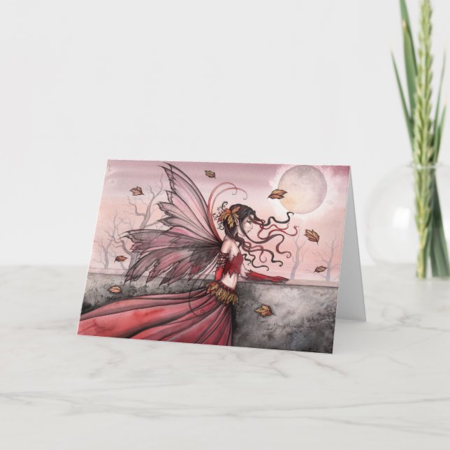 Autumn Fairy Greeting Card by Molly Harrison (Front)