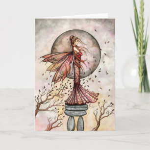 Autumn Fairy Ruby in the Wind Card