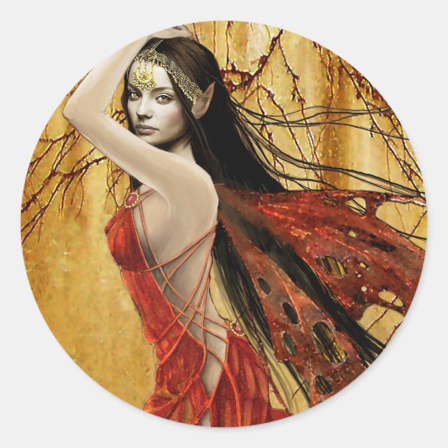 Autumn Fairy Sticker (Front)