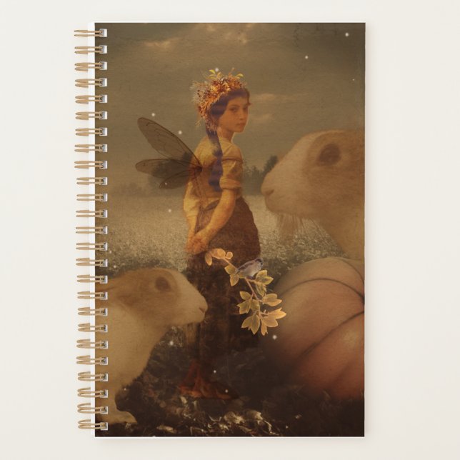 Autumn Fairy with Rabbits Planner (Front)