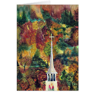 Autumn Faith watercolor painting