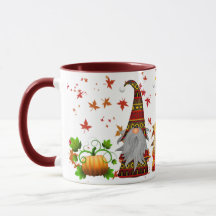 Autumn/Fall Citrouille Gnomes Coffee Mug