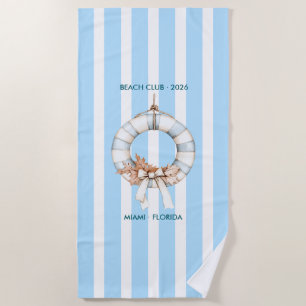 Autumn - Fall Coastal Chic Beach Club Towel